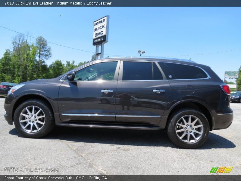 Iridium Metallic / Ebony Leather 2013 Buick Enclave Leather