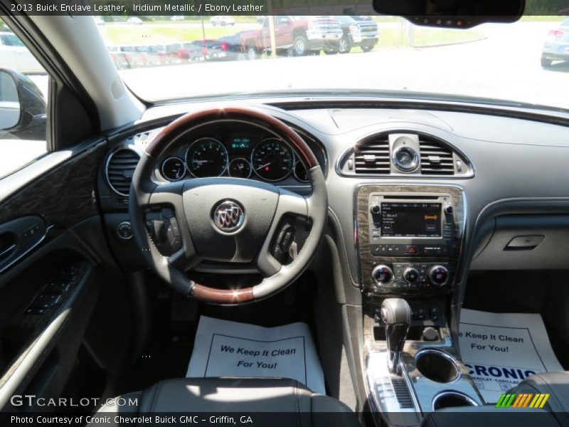 Iridium Metallic / Ebony Leather 2013 Buick Enclave Leather
