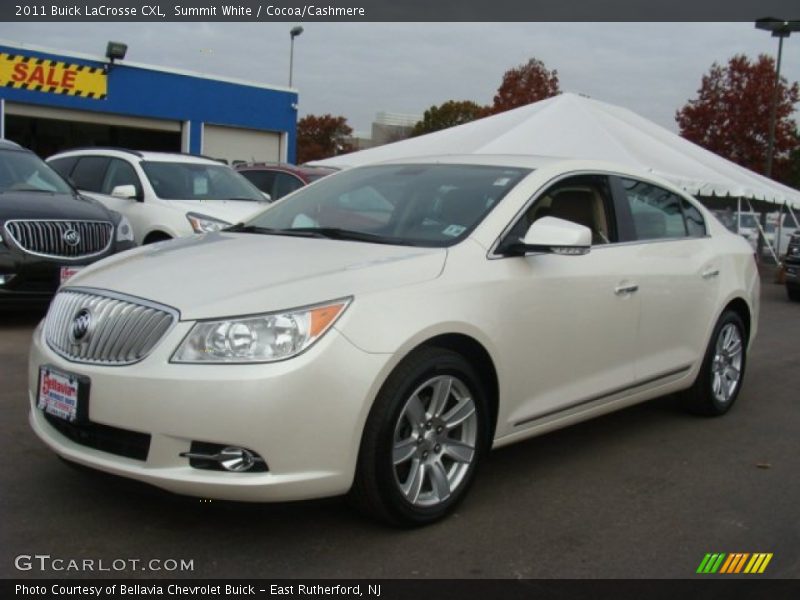 Summit White / Cocoa/Cashmere 2011 Buick LaCrosse CXL