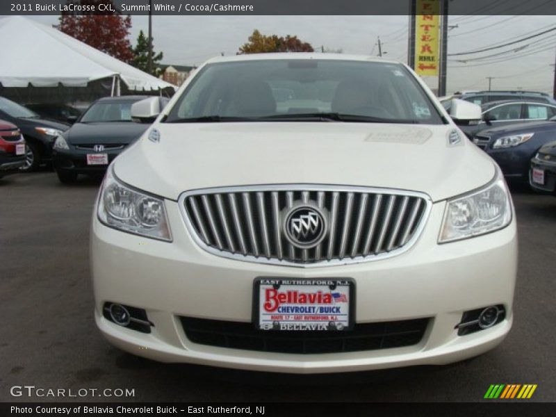 Summit White / Cocoa/Cashmere 2011 Buick LaCrosse CXL