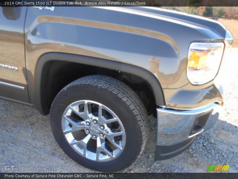 Bronze Alloy Metallic / Cocoa/Dune 2014 GMC Sierra 1500 SLT Double Cab 4x4