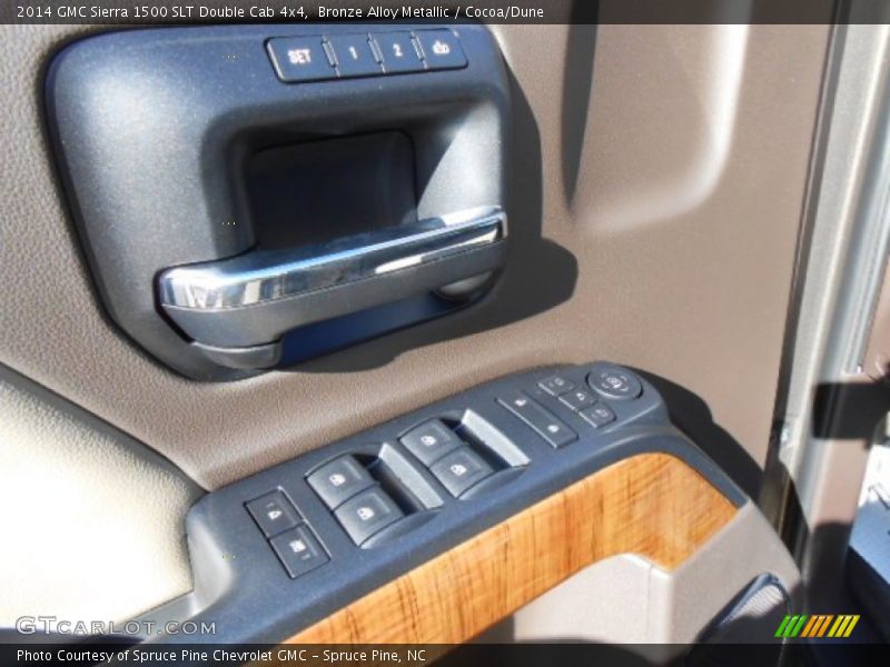 Bronze Alloy Metallic / Cocoa/Dune 2014 GMC Sierra 1500 SLT Double Cab 4x4