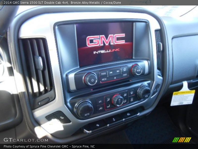 Bronze Alloy Metallic / Cocoa/Dune 2014 GMC Sierra 1500 SLT Double Cab 4x4