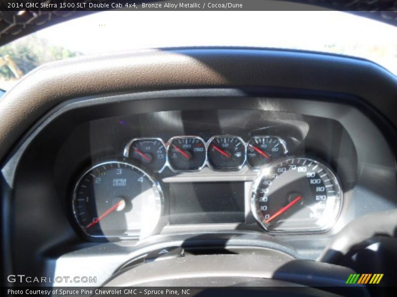 Bronze Alloy Metallic / Cocoa/Dune 2014 GMC Sierra 1500 SLT Double Cab 4x4