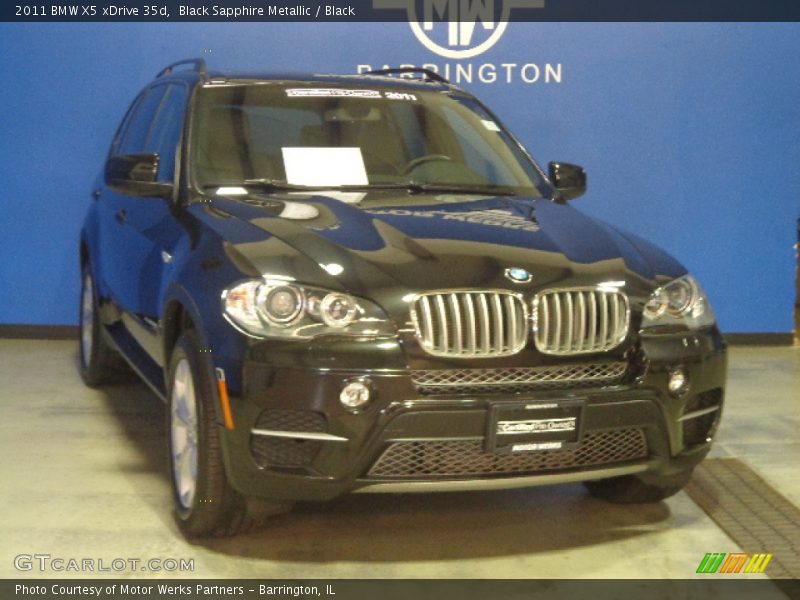 Black Sapphire Metallic / Black 2011 BMW X5 xDrive 35d
