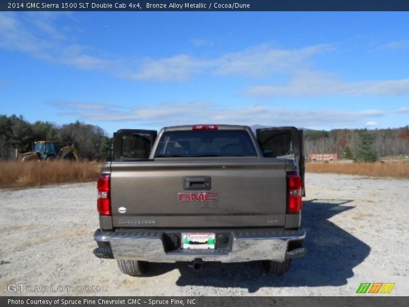 Bronze Alloy Metallic / Cocoa/Dune 2014 GMC Sierra 1500 SLT Double Cab 4x4
