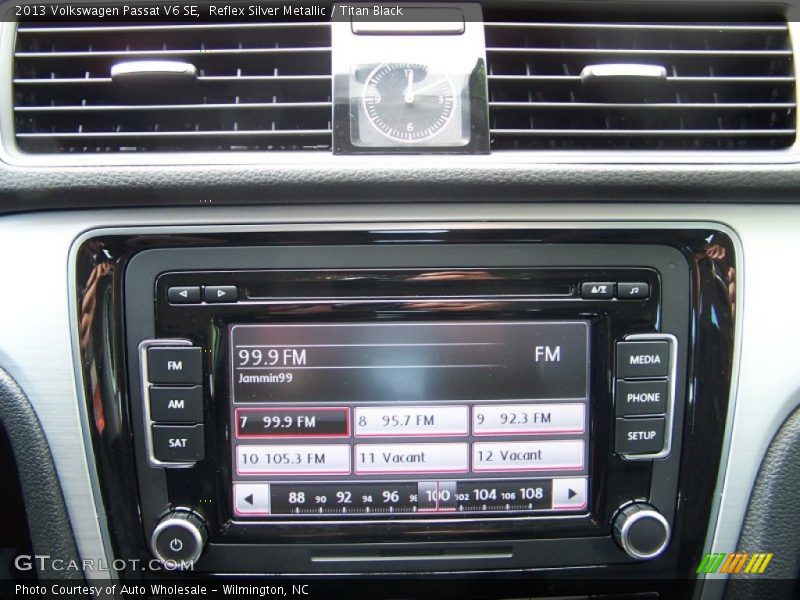 Reflex Silver Metallic / Titan Black 2013 Volkswagen Passat V6 SE