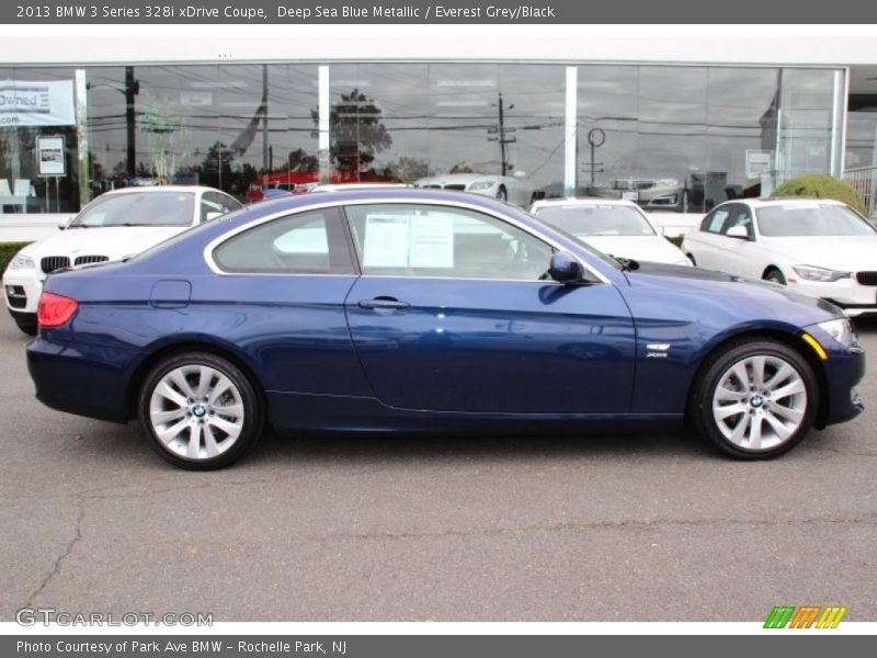 Deep Sea Blue Metallic / Everest Grey/Black 2013 BMW 3 Series 328i xDrive Coupe