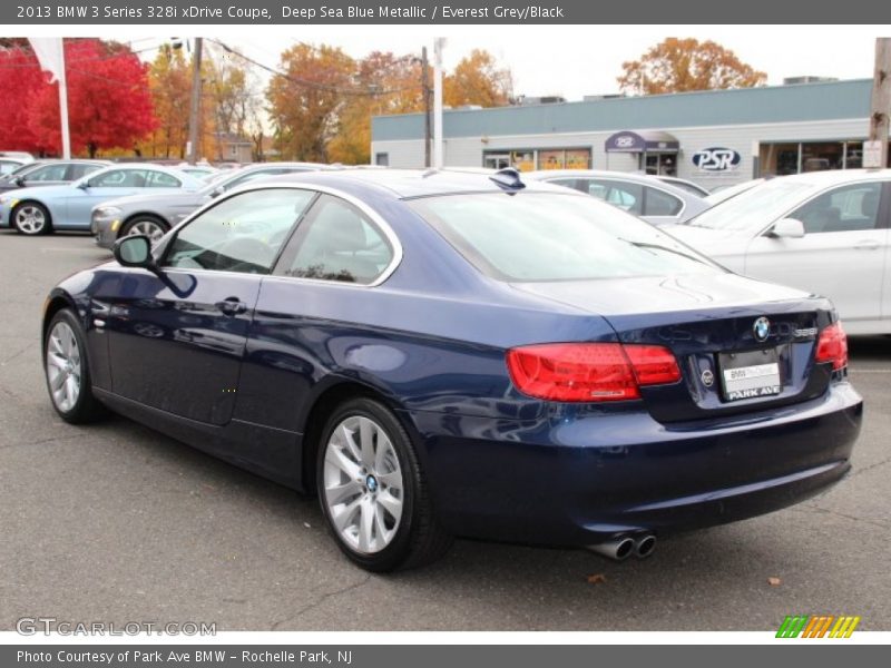Deep Sea Blue Metallic / Everest Grey/Black 2013 BMW 3 Series 328i xDrive Coupe