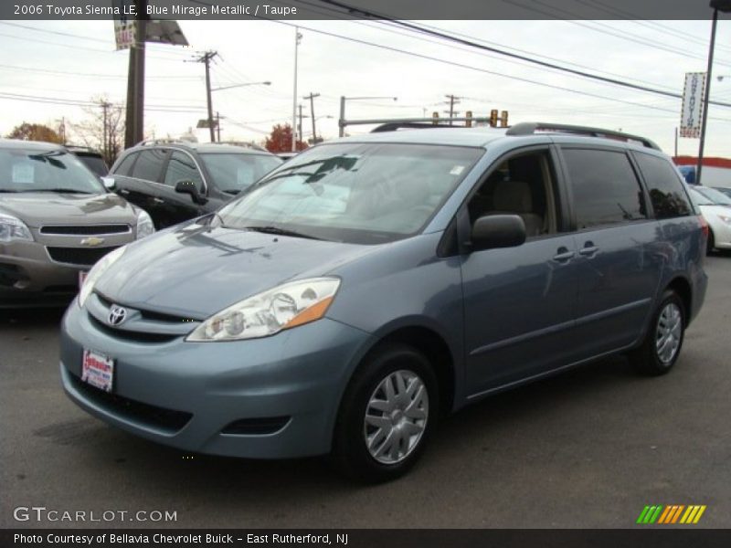 Blue Mirage Metallic / Taupe 2006 Toyota Sienna LE