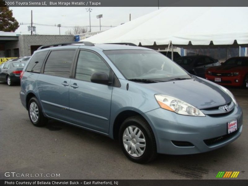 Blue Mirage Metallic / Taupe 2006 Toyota Sienna LE