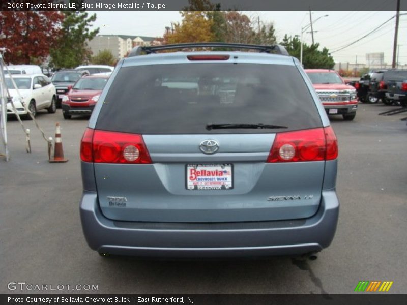 Blue Mirage Metallic / Taupe 2006 Toyota Sienna LE