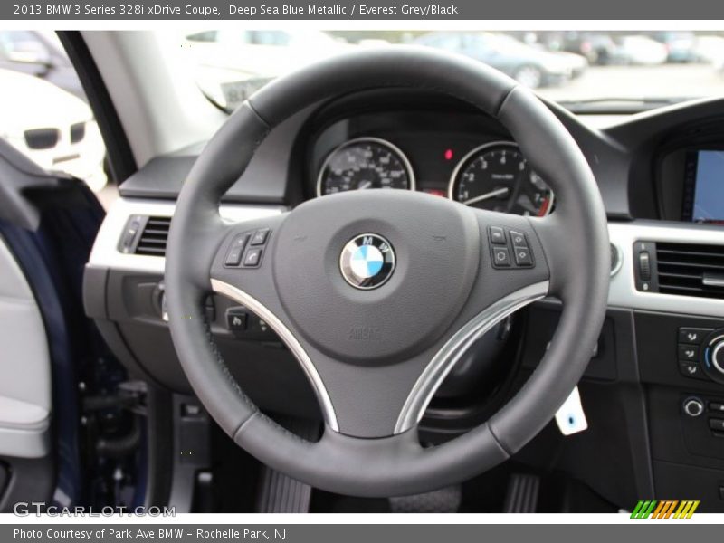 Deep Sea Blue Metallic / Everest Grey/Black 2013 BMW 3 Series 328i xDrive Coupe
