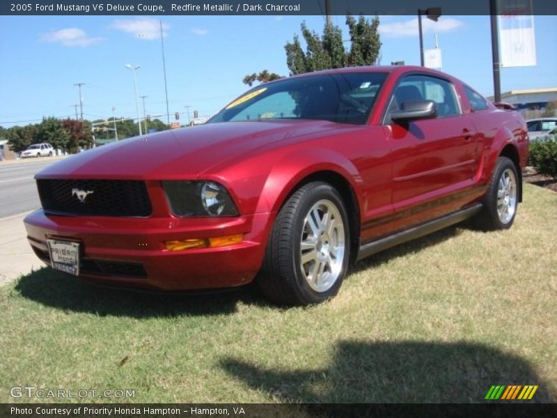 Redfire Metallic / Dark Charcoal 2005 Ford Mustang V6 Deluxe Coupe