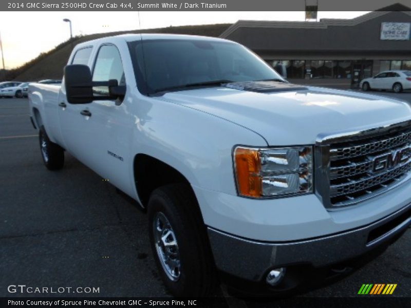 Summit White / Dark Titanium 2014 GMC Sierra 2500HD Crew Cab 4x4