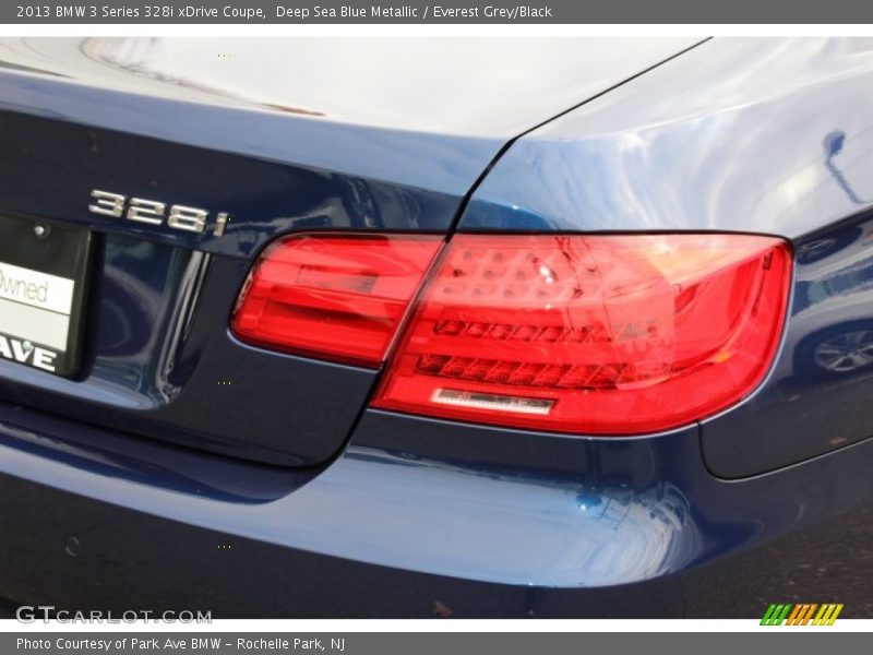 Deep Sea Blue Metallic / Everest Grey/Black 2013 BMW 3 Series 328i xDrive Coupe