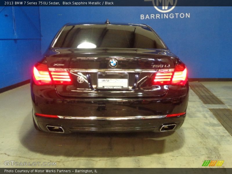 Black Sapphire Metallic / Black 2013 BMW 7 Series 750Li Sedan