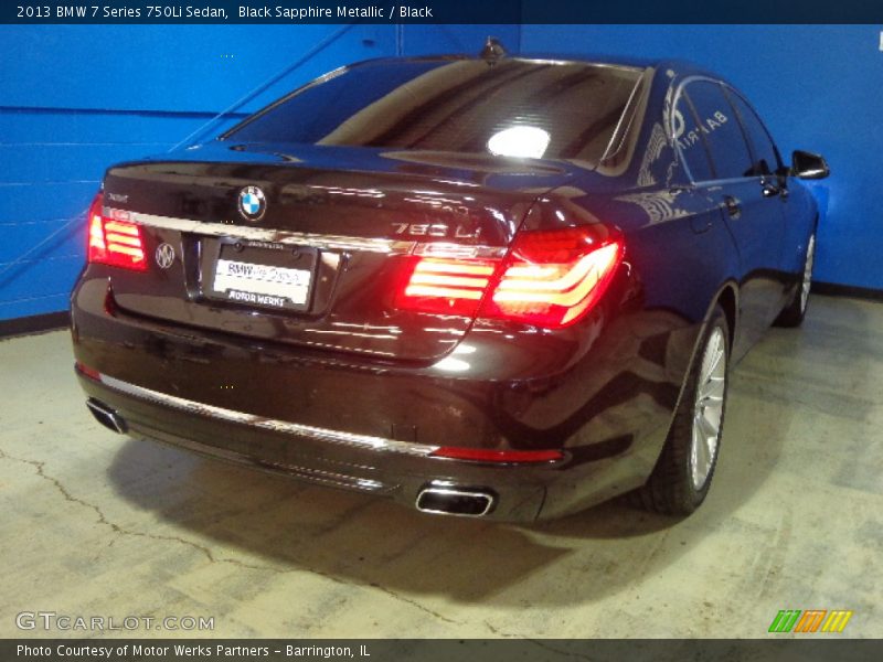 Black Sapphire Metallic / Black 2013 BMW 7 Series 750Li Sedan