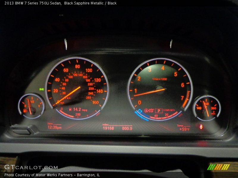  2013 7 Series 750Li Sedan 750Li Sedan Gauges