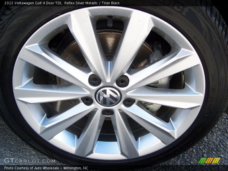 Reflex Silver Metallic / Titan Black 2013 Volkswagen Golf 4 Door TDI