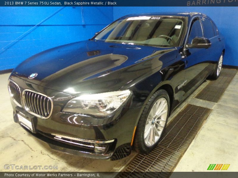 Black Sapphire Metallic / Black 2013 BMW 7 Series 750Li Sedan