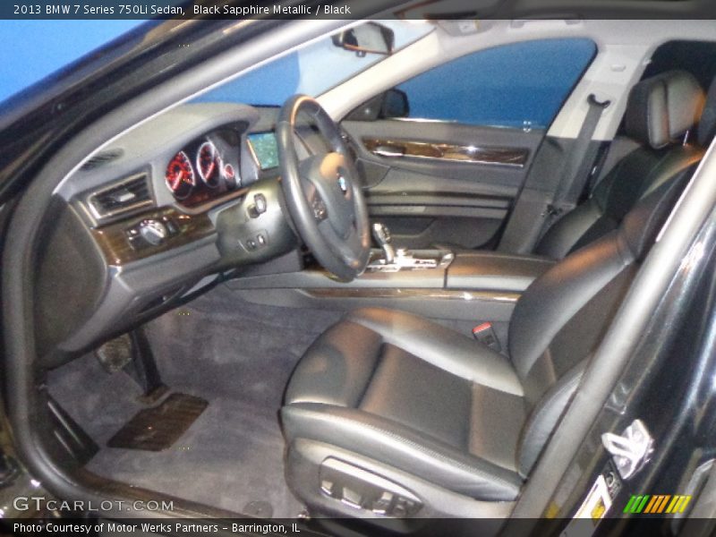 Black Sapphire Metallic / Black 2013 BMW 7 Series 750Li Sedan