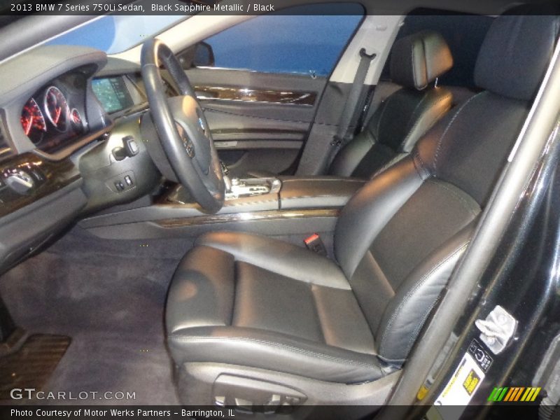 Black Sapphire Metallic / Black 2013 BMW 7 Series 750Li Sedan