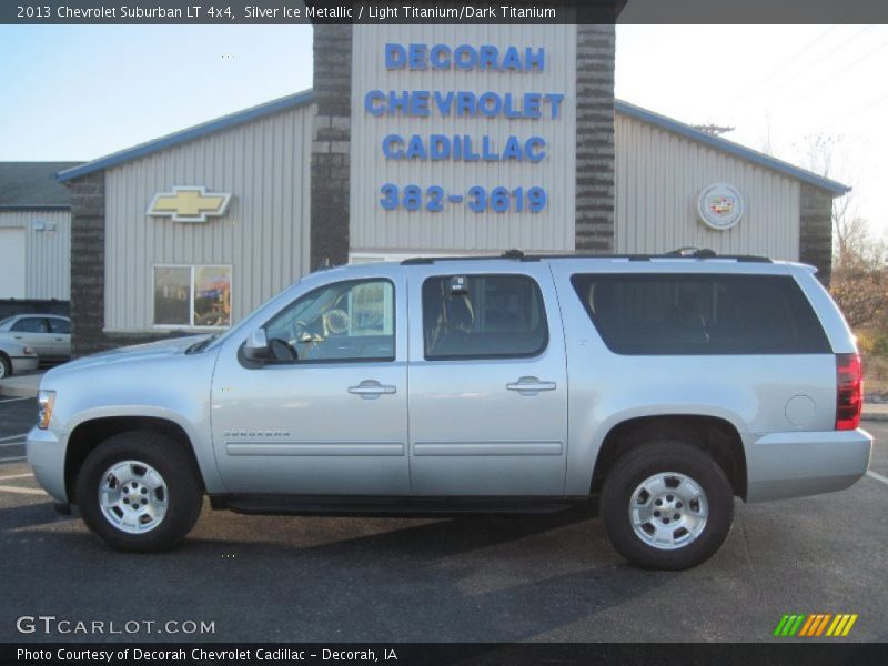 Silver Ice Metallic / Light Titanium/Dark Titanium 2013 Chevrolet Suburban LT 4x4