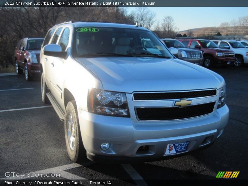 Silver Ice Metallic / Light Titanium/Dark Titanium 2013 Chevrolet Suburban LT 4x4
