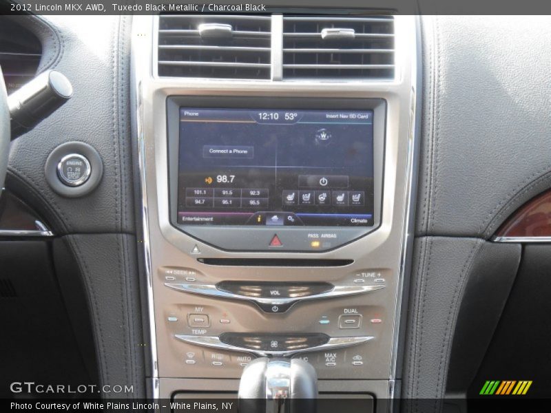 Tuxedo Black Metallic / Charcoal Black 2012 Lincoln MKX AWD