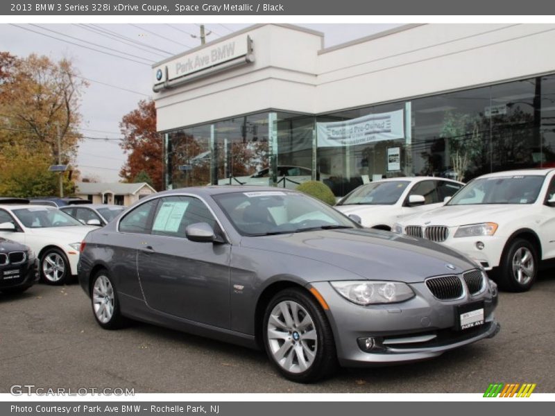 Space Gray Metallic / Black 2013 BMW 3 Series 328i xDrive Coupe