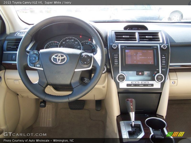 Super White / Ivory 2013 Toyota Camry XLE V6