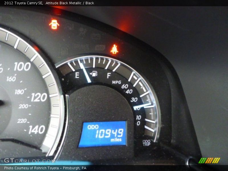 Attitude Black Metallic / Black 2012 Toyota Camry SE
