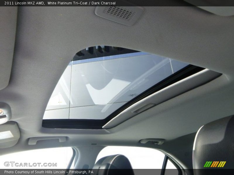 White Platinum Tri-Coat / Dark Charcoal 2011 Lincoln MKZ AWD