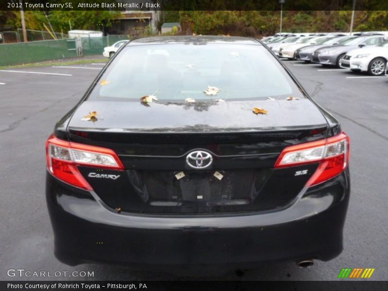 Attitude Black Metallic / Black 2012 Toyota Camry SE