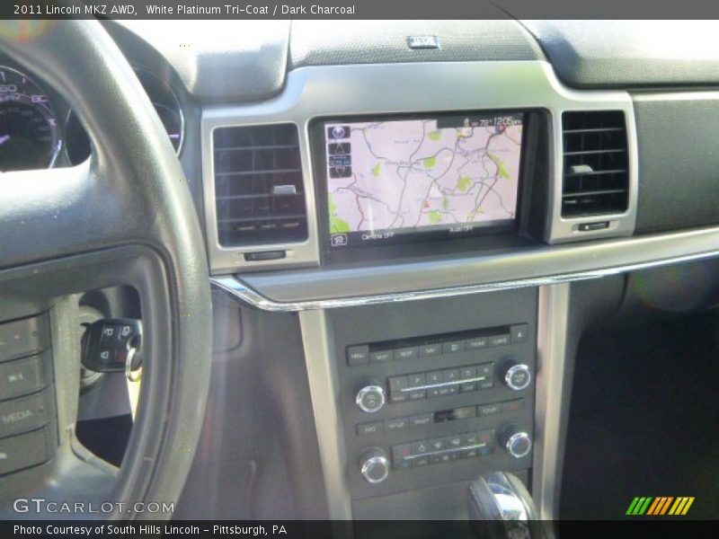 White Platinum Tri-Coat / Dark Charcoal 2011 Lincoln MKZ AWD