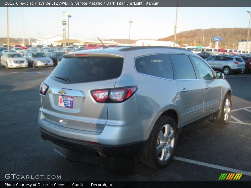 Silver Ice Metallic / Dark Titanium/Light Titanium 2013 Chevrolet Traverse LTZ AWD