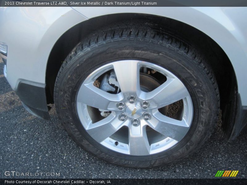 Silver Ice Metallic / Dark Titanium/Light Titanium 2013 Chevrolet Traverse LTZ AWD