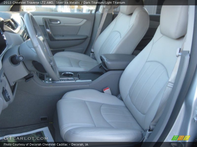 Silver Ice Metallic / Dark Titanium/Light Titanium 2013 Chevrolet Traverse LTZ AWD