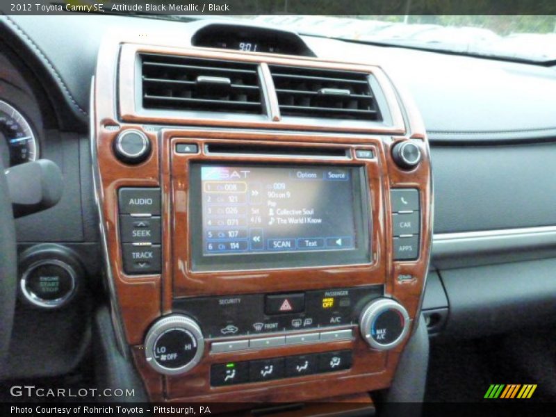 Attitude Black Metallic / Black 2012 Toyota Camry SE