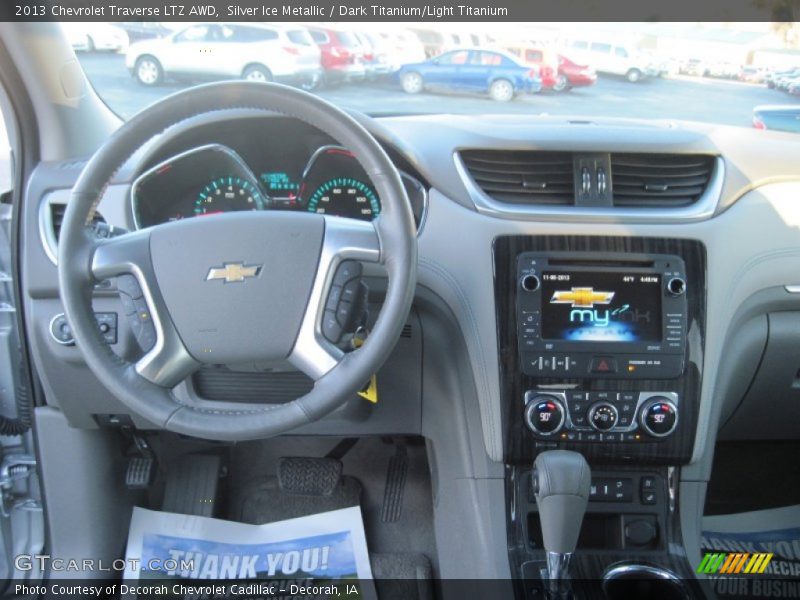 Silver Ice Metallic / Dark Titanium/Light Titanium 2013 Chevrolet Traverse LTZ AWD