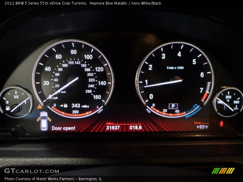  2011 5 Series 550i xDrive Gran Turismo 550i xDrive Gran Turismo Gauges