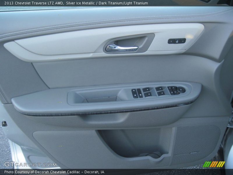 Silver Ice Metallic / Dark Titanium/Light Titanium 2013 Chevrolet Traverse LTZ AWD