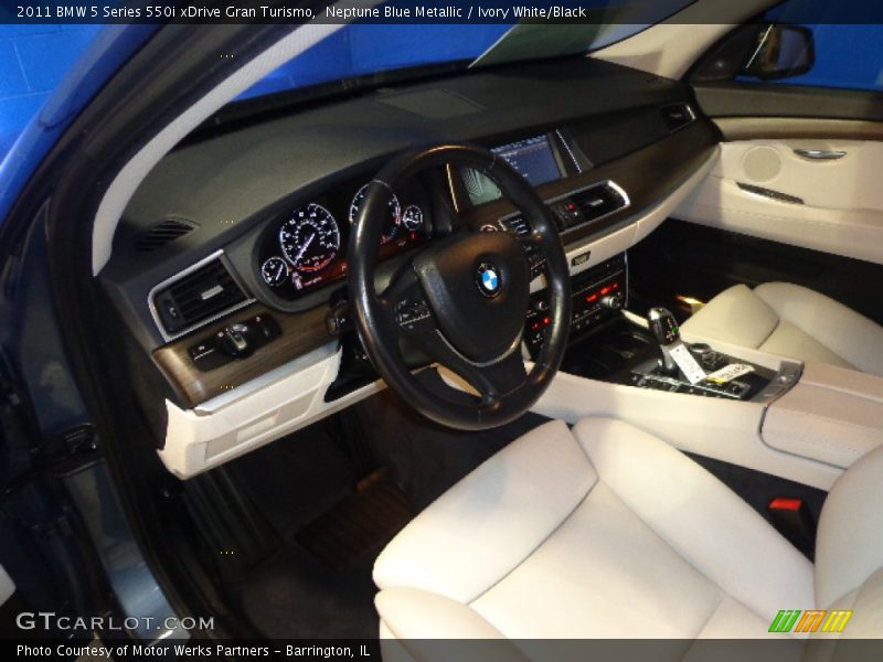 Ivory White/Black Interior - 2011 5 Series 550i xDrive Gran Turismo 