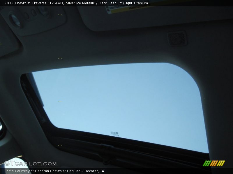 Silver Ice Metallic / Dark Titanium/Light Titanium 2013 Chevrolet Traverse LTZ AWD