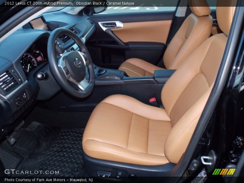 Obsidian Black / Caramel Nuluxe 2012 Lexus CT 200h Hybrid Premium