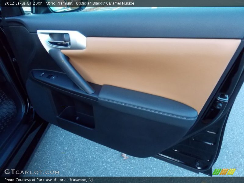 Obsidian Black / Caramel Nuluxe 2012 Lexus CT 200h Hybrid Premium