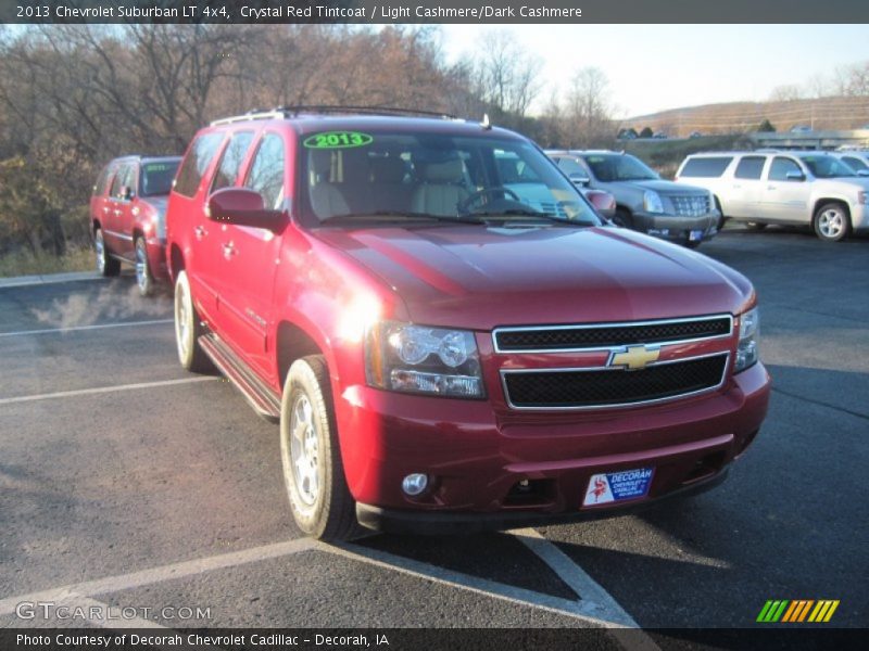 Crystal Red Tintcoat / Light Cashmere/Dark Cashmere 2013 Chevrolet Suburban LT 4x4