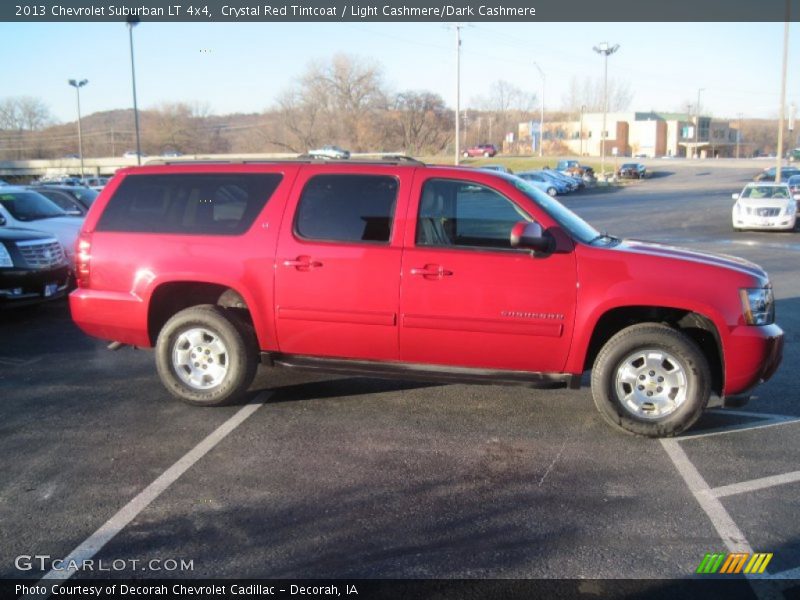 Crystal Red Tintcoat / Light Cashmere/Dark Cashmere 2013 Chevrolet Suburban LT 4x4