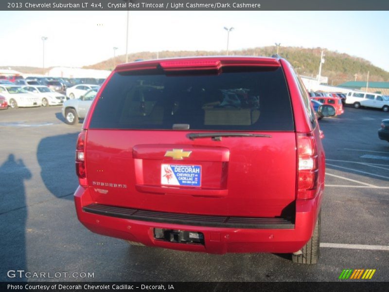Crystal Red Tintcoat / Light Cashmere/Dark Cashmere 2013 Chevrolet Suburban LT 4x4